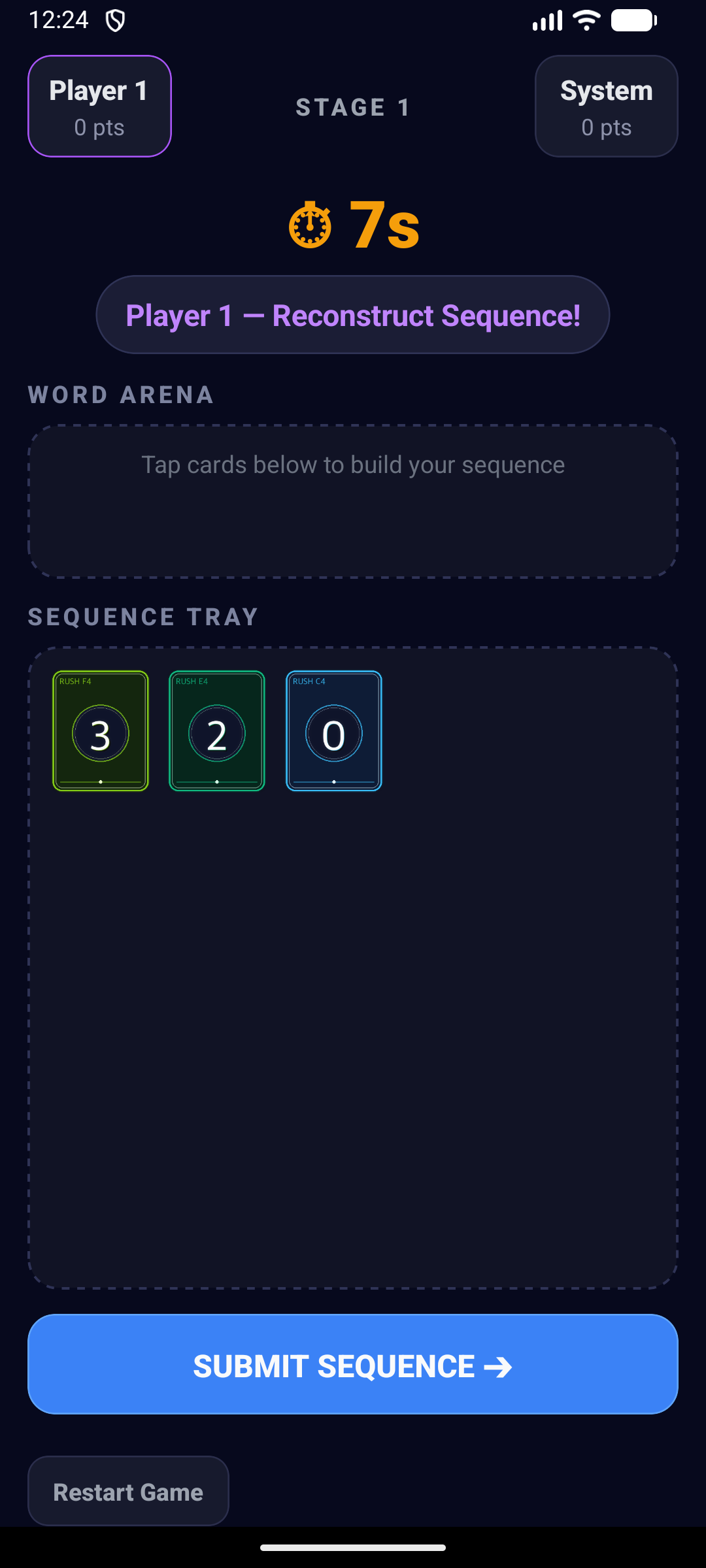 Interactive Sequence Recall